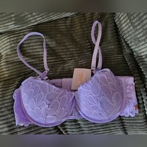 Savage X Fenty Not Sorry LightlyLined Lace Balconette Bra 38D